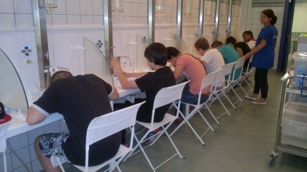 Enfants en cure a Challes les Eaux DR